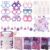 Vanblue 110 Pcs Kpop Party favors Popular Singer Party Friendship Gifts Set Birthday Decorations Supplies, Paper Glasses Goodie Bag Stuffers Gift for Girls Boys Women 80s Y2K Kpop Disco Fans
