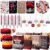 Vanblue 110 Pcs Stranger Party Favors Stranger Birthday Decorations for Kids Retro Fans, Red and Black Theme Goodie Bag Stuffers, Classroom Rewards Pinata Filler