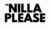 Va’Nilla Please Funny Quote Sticker, Black Bold Text