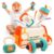 Vanplay Baby Toys 0-12 Months, Workout Plush Toy with Rattle for 0-3-6 Month, Sensory Montessori Toys for Babies 6-12-18 Month, Baby Boys Girls Birthday Shower Gifts for 7 8 9 10 Month