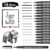 Vanstek 16 Pack Hand Lettering Pens, Calligraphy Pens Markers, Black Ink for Beginners Writing, Lettering, Journaling, Art Drawing, Signature, Illustrations and Office School Supplies