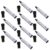VANZACK 10pcs Large Tip Permanent Marker Thick Black Office Labeling
