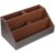 VANZACK Leather Remote Control Holder and Desktop Organizer Caddy for Sundries Storage Space-saving Multifunctional Desk Supply Holder with Smooth Surface Modern Design for Home and Office