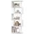 VASAGLE 6-Tier Book Shelf, S-Shaped Tall Book Shelf, Metal and Wood Display Shelf for Living Room and Office, Shelving Unit, 15 x 9.4 x 61.9 in, White, Barnet Collection ULLS172WB01
