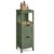 VASAGLE Storage Cabinet, Storage Organizer Rack Stand for Bathroom, Living Room, Multifunctional Corner Unit, 2 Drawers, 35 Inches in Height, Forest Green UBBC042C01