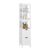 VASAGLE Storage Cabinet, Storage Organizer Rack Stand for Bathroom, Living Room, Multifunctional Corner Unit, 2 Drawers, 55.7 Inches in Height, White UBBC66WT
