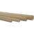 vasalat Wooden Sticks Grooved for Crafts 100 cm x 12/14 mm Natural Beech Pack of 12