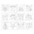 Vaveren 5X 12 Pieces Christmas Stencils Painting Template, Reusable Drawing Stencil Craft for DIY Drawing Slice Spraying Window Glass Door Car Body