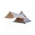 Vaveren Outdoor Shelter Pyramid Tent Camping Tent Family Tent with Waterproof 210D Oxford and Aluminum Pole Frame Suitable for Group Camping Weekend Camping