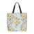VBBHYGFG Tote Bags for Woman Mint Pastel Mixed Floral Vine