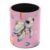 Vcedizo Pencil Pen Holder for Desk, Bee Makeup Brush Holder Pencil Cup Desk Accessories Storage Organizer Desktop Stationery Organizer for Office School Home Supplies (Sea Turtle Pink)