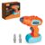 VEAIS Toy Drill Set for Toddlers，Electric Power Kids Drill and Screw Set, Kids Pretend Play Tool with Realistic Sound