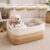 Vebsynak 4 Pack Cotton Rope Storage Bins, 16x14x8 Inch Large Basket for Shelves, Closet, Nursery, Towels, Toys