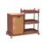 VECELO Rattan-Style Rolling Laundry Hamper Cart, 3-Tier Storage Shelf with Wheels, Foldable Plastic Laundry Basket with Lid, Multi-Purpose Organizer for Bathroom, Laundry Room, Bedroom, Brown