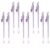 Veemoon 10 Pcs Pendant Gel Pen Lavender Plastic Smooth Writing for Journals