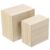 Veemoon 2pcs Wooden Jewelry Storage Case Cube Wood Portable Organizer Box