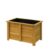 VegTrug Wooden Rectangle Box Planter 60cm, Natural, 24.8″ x 12.6″ x 15″
