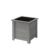 VegTrug Wooden Square Box Planter 35cm, Gray Wash, 15″ x 15″ x 15.7″