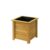 VegTrug Wooden Square Box Planter 35cm, Natural, 15″ x 15″ x 15.7″