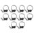 VELATEMOR 10 Pack Wired Headphones for Classroom, 3.5mm Stereo Over Ear Headset with Adjustable Headband for Adults, Student Headphones for School Library