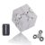Velmory 3 Piece Metal Infinity Cube Fidget Toy Set for Adults, Desk Fidgets for Office, Silver Gray Folding Cube, Spinning Top and Hand Rotating Fidget Roller