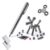 Velmory Magnetic Fidget Pen for Adults, Metal Magnet Pen Desk Toy Set with Fidget Spinner, Magnetic Beads, Tubes and Ink Refills, Transformable Office Fidget Gadget Gifts for Men Women
