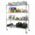 Velorantia 5-Tier Heavy Duty Steel Storage Rack with Wheels 70.87×59.76×23