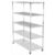 Velorantia 5-Tier Metal Shelving with Wheels Height Adjustable Storage