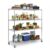 Velorantia 5 Tier Shelving Units with Wheels 70.87×59.76×23.98in 250KG