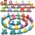 VercanMonth 43 Pcs Magnetic Wooden Alphabet Number Trains Set for Kids with 26 Alphabet, 14 Number Trains, 3 Locomotives, Learning Toys for Toddlers Boys Girls Educational Gift for 3-7 Year Olds