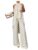 Verdusa Women’s 2 Piece Polka Dots Set High Low Halter Top with Baggy Pants Apricot X-Large