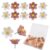 verkelly 30 Pcs Flower Push Pins, Cute Push Pins for Bulletin Board, Decorative Thumb Tacks 3 Colors, Office School Home Supplies (Colorful)