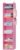 VERONLY Hanging Closet Organizer and Storage with Bamboo Support, 6-Shelf Closet Hanging Storage Shelves, Closet Organizers Easy Mount Foldable for Bedroom (Pink)