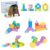 Verppy 46pcs Magnetic Building Cubes for Toddlers Ages 3-6, Montessori Sensory Autism Friendly Toys, Preschool Classroom Must Haves Educational Gifts for Boys and Girls, Creative Learning Blocks