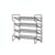 Vertical Foldable 4-Tier Spice Rack, Adjustable Carbon Steel Countertop Organizer for Kitchen Cabinets and Shelves