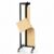 Vertical Paper Roll Holder,25”-36”Paper Roll Dispenser with Wheels,Heavy Duty Butcher Paper Dispenser and Cutter for Kraft,Gift Wrapper＆More (Black)