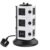 Vertical Power Strip Multiple Surge Protector Extension Socket Individually Switched Plug Outlet USB Charging Station 2m Cable