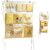 Vestamore 2 Pcs Over Door Organizer, Hanging Wall Organizers with Tissue Pocket, Cartoon Pattern Checkered Closet Storage Organizers, for Dorm Bunk Bed Bedroom Essentials Storage Organizer