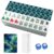 VETEB American Mahjong Tile Set Abstract Gold Marble Fluid Art Painting 166 Acrylic Mahjong Tiles 1.4″ Large Mahjong Game Set with Bag and Accessories for Gift Travel Party