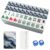 VETEB American Mahjong Tile Set Blue Gold Abstract Marble Fluid 166 Acrylic Mahjong Tiles 1.4″ Large Mahjong Game Set with Bag and Accessories for Gift Travel Party