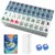 VETEB American Mahjong Tile Set Colorful Whimsical Whale Vibrant Splash Bubbles 166 Acrylic Mahjong Tiles 1.4″ Large Mahjong Game Set with Bag and Accessories for Gift Travel Party
