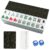 VETEB American Mahjong Tile Set Gothic Jungle Snakes Exotic Flowers Black 166 Acrylic Mahjong Tiles 1.4″ Large Mahjong Game Set with Bag and Accessories for Gift Travel Party