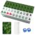 VETEB American Mahjong Tile Set Green Monstera Leaves Bold Tropical Patterns 166 Acrylic Mahjong Tiles 1.4″ Large Mahjong Game Set with Bag and Accessories for Gift Travel Party