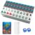 VETEB American Mahjong Tile Set Sea Turtle Swimming Vibrant Coral Starfish Seashells Underwater 166 Acrylic Mahjong Tiles 1.4″ Large Mahjong Game Set with Bag and Accessories for Gift Travel Party