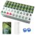 VETEB American Mahjong Tile Set Serene Lake Scene Swans Willow Tree Floral Details 166 Acrylic Mahjong Tiles 1.4″ Large Mahjong Game Set with Bag and Accessories for Gift Travel Party