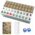 VETEB American Mahjong Tile Set White Birds Mountain Waterfall Peonies Pine Tree Golden Sunrise 166 Acrylic Mahjong Tiles 1.4″ Large Mahjong Game Set with Bag and Accessories for Gift Travel Party