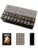 VETEB Halloween American Mahjong Tile Set Christmas Tree Black White Stripes Festive Decorations 160 Acrylic Mahjong Tiles 1.4″ Game Set with Bag & Accessories for Gift Travel Party (Skull)