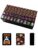 VETEB Halloween American Mahjong Tile Set Elegant Floral Peonies Butterflies Black 160 Acrylic Mahjong Tiles 1.4″ Game Set with Bag & Accessories for Gift Travel Party (Puppy)