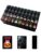 VETEB Halloween American Mahjong Tile Set Halloween Gothic Castle Black Roses Under Moonlight 160 Acrylic Mahjong Tiles 1.4″ Game Set with Bag & Accessories for Gift Travel Party (Candy)