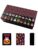 VETEB Halloween American Mahjong Tile Set Neon Halloween Pumpkins Gourds Fun Carved Faces Black 160 Acrylic Mahjong Tiles 1.4″ Game Set with Bag & Accessories for Gift Travel Party (Candy)